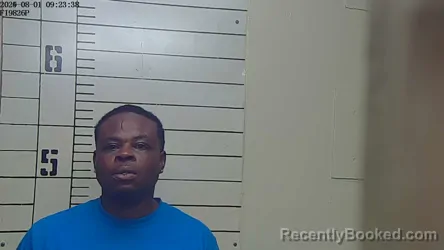 Mugshot of Voneric Collins booked in Clay County, Mississippi on October 19, 2026