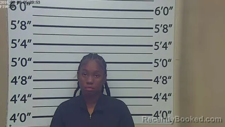 Mugshot of Shakyra Ternee Collins booked in Clay County, Mississippi on October 17, 2026