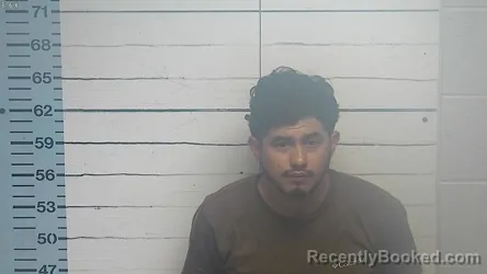Mugshot of Yusbi Oziel Recinos-Martinez booked in DeSoto County, Mississippi on October 3, 2026