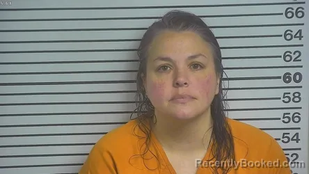 Mugshot of Anna Tatum Barlow booked in Forrest County, Mississippi on September 1, 2026