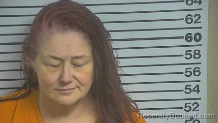 Mugshot of Angela Darnell Bramblett booked in Forrest County, Mississippi on May 24, 2026