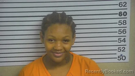 Mugshot of Ariel Mcginnis booked in Forrest County, Mississippi on April 26, 2026