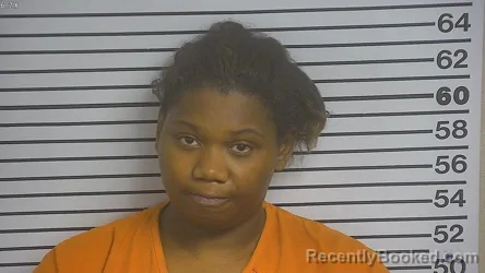 Mugshot of Alexis Odom booked in Forrest County, Mississippi on July 17, 2026