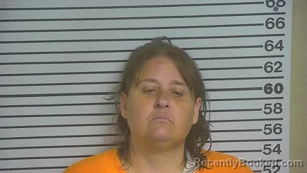 Mugshot of ANGELA WEST booked in Forrest County, Mississippi on March 18, 2026