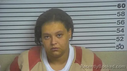 Mugshot of Britiny Breanna Saucier- Adams booked in Forrest County, Mississippi on August 27, 2026