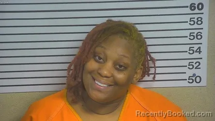 Mugshot of CLINIQUE GRACIE BROWN booked in Forrest County, Mississippi on June 30, 2026