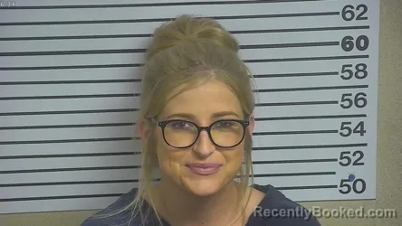 Mugshot of Carley Hynum booked in Forrest County, Mississippi on April 7, 2026