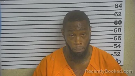 Mugshot of Carlos Joshua Puckett booked in Forrest County, Mississippi on August 28, 2026