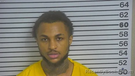 Mugshot of Cameron Deon Thomas booked in Forrest County, Mississippi on April 2, 2026