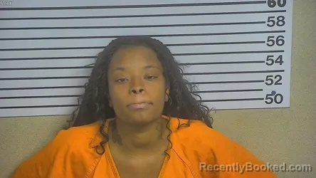 Mugshot of DEMESHIA LASHAY AMONES booked in Forrest County, Mississippi on April 26, 2026