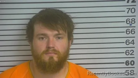 Mugshot of Derek Austin Clark booked in Forrest County, Mississippi on May 23, 2026