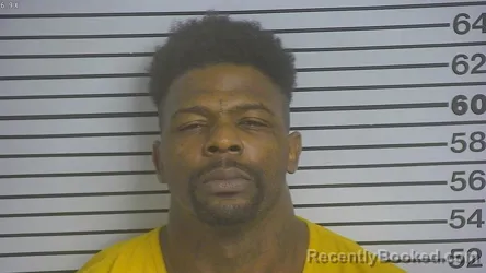 Mugshot of Deshun Allen Gaddis booked in Forrest County, Mississippi on September 4, 2026