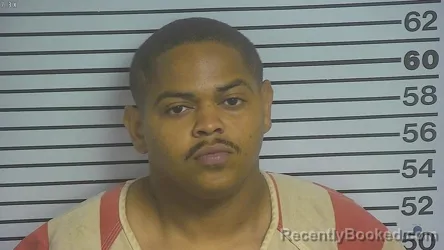 Mugshot of Damond Brandon Harvey booked in Forrest County, Mississippi on July 10, 2026