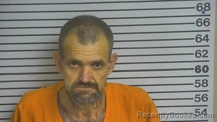 Mugshot of DOUGLAS KELLAR booked in Forrest County, Mississippi on March 12, 2026