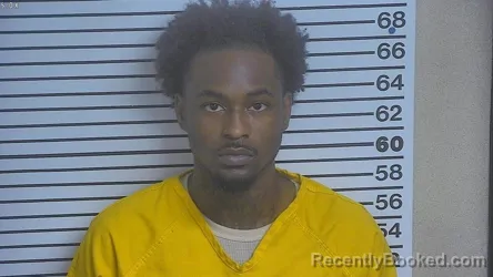 Mugshot of DEAARION NUNNERY booked in Forrest County, Mississippi on July 23, 2026