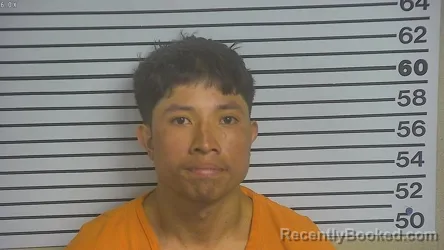 Mugshot of GLEYBOR NATAD MACARIO-TOMAS booked in Forrest County, Mississippi on July 12, 2026