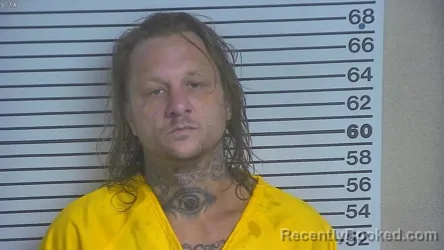 Mugshot of HEATH TYLER ALLEN booked in Forrest County, Mississippi on July 23, 2026