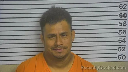 Mugshot of Hermilo Alba booked in Forrest County, Mississippi on April 25, 2026