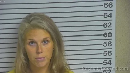 Mugshot of HANNAH MARIE HINTON booked in Forrest County, Mississippi on April 3, 2026