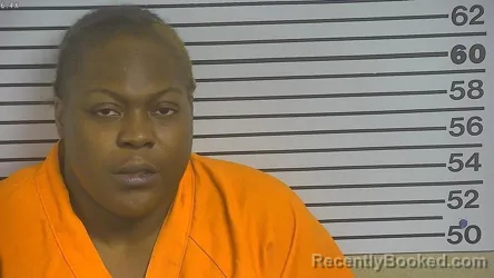 Mugshot of Jamira Crump booked in Forrest County, Mississippi on August 10, 2026