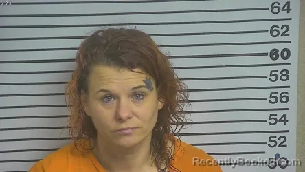 Mugshot of JEANA LEE CARPENTER booked in Forrest County, Mississippi on March 9, 2026