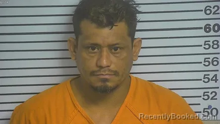 Mugshot of JOSE FLORES booked in Forrest County, Mississippi on August 3, 2026