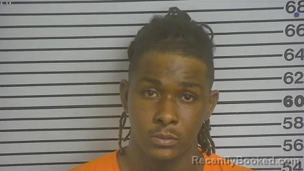 Mugshot of Jamarcus Deshawn Jackson booked in Forrest County, Mississippi on March 28, 2026