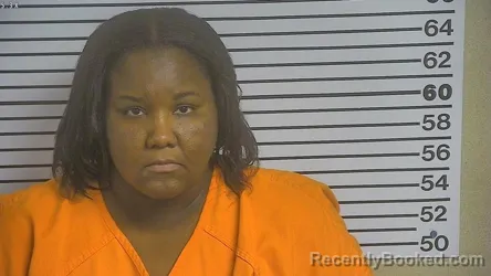 Mugshot of Jasmine Lashay Jackson booked in Forrest County, Mississippi on October 11, 2026