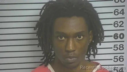 Mugshot of Jalen Detwan Peterson booked in Forrest County, Mississippi on August 7, 2026