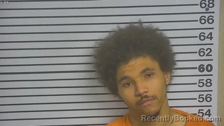 Mugshot of Jacob Lamar Strickland booked in Forrest County, Mississippi on May 28, 2026