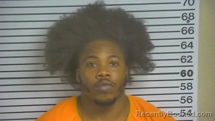 Mugshot of Khaalis Montrell Hardy booked in Forrest County, Mississippi on August 25, 2026