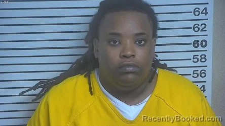 Mugshot of Krystal Harrell booked in Forrest County, Mississippi on September 5, 2026