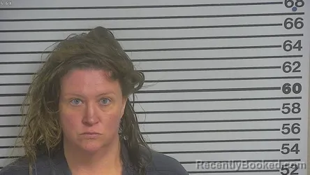 Mugshot of KATHRYN LAINE HILLMAN booked in Forrest County, Mississippi on July 23, 2026