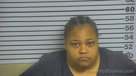 Mugshot of KADESHY MARIE JOHNSON booked in Forrest County, Mississippi on May 7, 2026