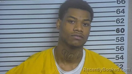Booking photo from Forrest County, Mississippi
