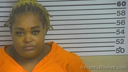 Mugshot of Kenyana Nasha Varnado booked in Forrest County, Mississippi on August 10, 2026