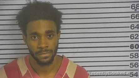Mugshot of La'damien Jaumon Hutchins booked in Forrest County, Mississippi on September 10, 2026