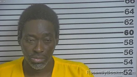 Mugshot of LEBYRON JONES booked in Forrest County, Mississippi on March 12, 2026