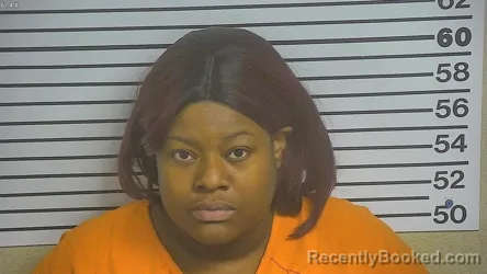 Mugshot of Latasha Thompson booked in Forrest County, Mississippi on June 5, 2026