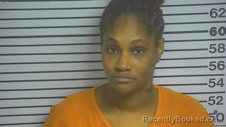 Mugshot of MYESHA LEVERN BUTLER booked in Forrest County, Mississippi on August 3, 2026