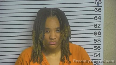 Mugshot of Madyson Hilton booked in Forrest County, Mississippi on October 24, 2026