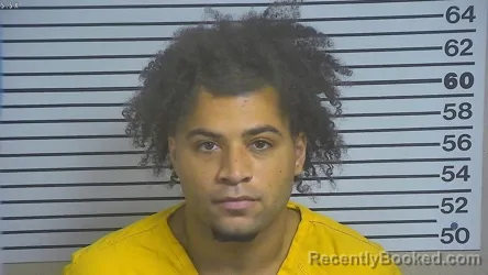 Mugshot of Marquez Deveion Lang booked in Forrest County, Mississippi on August 26, 2026