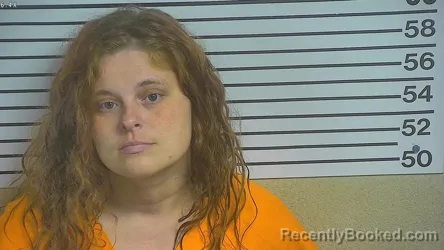 Mugshot of MEGAN KRISTENE RILEY booked in Forrest County, Mississippi on June 24, 2026