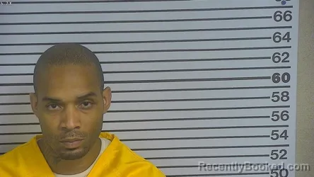 Mugshot of Natrell Antwan Evans booked in Forrest County, Mississippi on August 6, 2026
