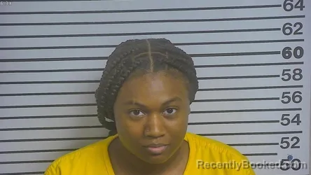 Mugshot of NYIEMA LEVERETTE booked in Forrest County, Mississippi on March 12, 2026