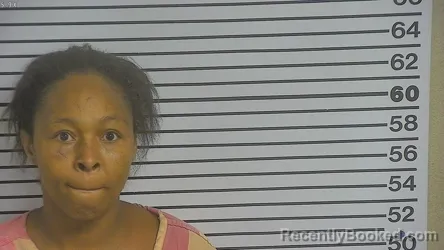 Mugshot of NECOLE ROSHELL PACK booked in Forrest County, Mississippi on July 1, 2026