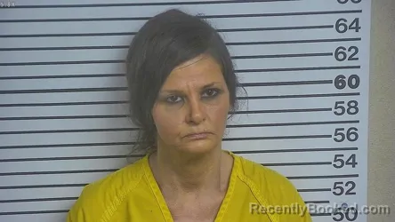 Mugshot of Pamela Popwell Calverly booked in Forrest County, Mississippi on July 8, 2026