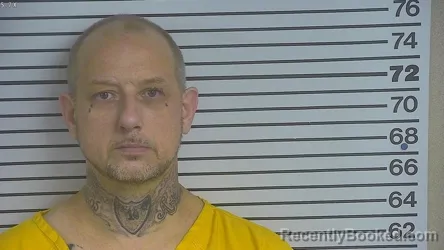 Mugshot of Perry Anthony Harshbarger Jr booked in Forrest County, Mississippi on August 21, 2026