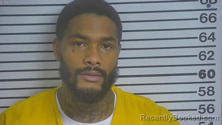 Mugshot of Ramone Tychristopher Daniels booked in Forrest County, Mississippi on March 19, 2026