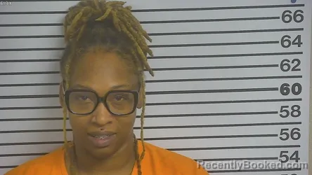 Mugshot of REGINA ANNTYNETTE GRIGSBY booked in Forrest County, Mississippi on July 2, 2026